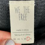 Free People  We the Free Waffle Thermal Wildcat Cowl Neck Top Size Large Black Photo 5