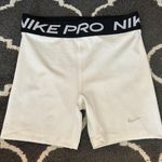Nike White Pro Spandex Shorts Photo 0