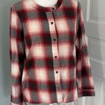Pendleton  Flannel Women’s Shirt medium Red And White Plaid holiday cotton Photo 0