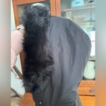 UGG  Black Coat with Fur Hood Small Photo 12