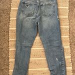 ZARA  Blue Boyfriend Jeans with Distressed Details Photo 2