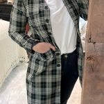 Worthington plaid trench clueless style jacket size 4 Photo 2