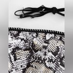 Zaful Whip Stitch Lace-Up Bikini Bathing Suit Set, Snake Print, Size S, NWOT Photo 3
