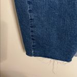 Torrid  Feel The Fit Blue Denim Jean Skirt with Front Slit Raw Hem size 16 Photo 7