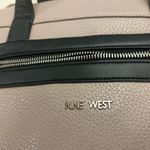Nine West Taupe and Black Tote Bag-CLEAN-no damaged-VERY nice & Well Built😀 Photo 5