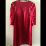 Ted Baker EMMAT Pink 100% Silk Top Dress Black Beaded Neckline Photo 3