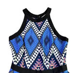 Yumi Kim 100% Silk Dress Abstract Geometric Colorful Mini A-Line Size XS Women's Photo 1