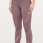 Lululemon Mesh High Rise Mauve Leggings Photo 0