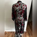 LuLaRoe NWT - L -  - Elegant Black and Red Lace Robe Photo 2