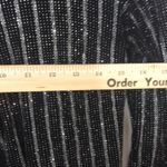 Onyx Nite  Black with silver Metallic Stripes Womens Evening Blazer size medium Photo 5
