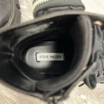 Steve Madden Tanker-P Megan Lug Lace-Up Combat Booties Zippered Pouches Photo 6