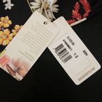 Agua Bendita ππ Egle Moss Bikini Bottoms ~ Black Floral Print Small S NWT Photo 15