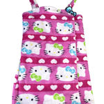 Hello Kitty HELLO‎ KITTY Wrap Bath Shower Robe Bow Pink Medium Elastic Mini Dress Sleepwear Photo 0