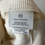 AG Adriano Goldschmied AG Etta High Waist Crop Wide Leg Corduroy Pants Size 24 ivory dust Photo 6