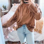 Tiger Mist Brown Patterned Sweater  Photo 0