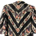 ASOS New  Design Floral Stripe Print Sheer Mini Collared Puff Sleeve Swing Dress Photo 10