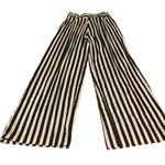 VINTAGE 1980'S MISTY LANE BLACK & WHITE STRIPE WIDE LEG HIGH WAIST TROUSERS (6) Photo 9