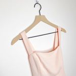 Wilfred Aritzia Aperture Tie Back Mini Dress Square Neck in Petal Pink Size 6 Photo 3