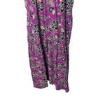 Loft Ann Taylor Hibiscus Ruffle Midi Halter Dress Women's Size 4 Photo 9