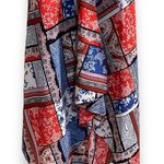 Slny Bandana-Print Handkerchief-Hem Dress Sleeveless V Neck MIDI Dress Photo 3