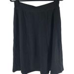 LL Bean Skirt A Line Pull On Knee Length Tencel Stretch Black S Photo 0