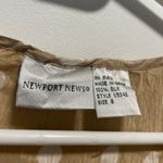 Newport News Vintage Tan With White Polka Dot Short Sleeve Blouse In Size 8 Large Or Medium Photo 1