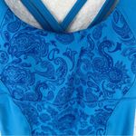 Lululemon  Athletica Blue Paisley Printed Strappy‎ Racerback Tank Photo 2