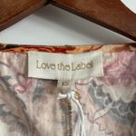 NWT Love the Label Fiona Floral Lainy Dress Sz XS Orange Photo 4