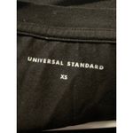 Universal Standard Black Tesino Short Sleeve High Low Hem Dress XS 10/2 Photo 3