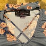 Polly & Esther Junior’s Bohemian Turtle Neck Choker Floral Tank Top Pink Blue Large Photo 3