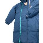 Missguided Misguided blue long puffer coat Tall LL square quilted puffer coat size 2 womens Photo 3
