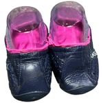 Ballasox Portable Ballet Flats Womens 8 Navy Blue Soft Leather Foldable Shoes Photo 5