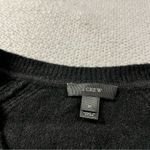 J.Crew  V-neck sweater merino wool alpaca blend in black size medium EUC Photo 2