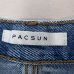 PacSun  25 Vintage High Rise Denim Raw Hem Distressed Shorty Shorts Photo 6