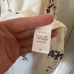 ALC Frank 1100 ALC Ty Floral Print Silk Top Size 6 Color White Black Photo 3
