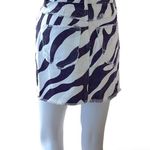 SheIn Zebra Print Mini Skirt XS – Trendy Y2K, High-Waisted Denim, Distressed Hem Photo 3
