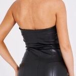 Miss Circle Anora Black Vegan Leather Mini Dress Size XS Photo 1