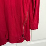 Chico's  Vibrant Red Sweatshirt with Zipper Accents 16/18 Photo 5