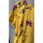 Socialite Dark Floral Sun Dress Size M Cotton Keyhole Cutout Black Pink Sleeveless Summer Photo 6