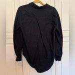 Lululemon  Women’s Full Day Ahead Shirt Flannel Button Down Size 8 Black Relaxed Photo 3