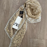 ZARA  Sequin Lace Pearl sparking Headscarf wrap embroidered festival boho hat Photo 0