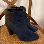 J. Crew Collection navy calf hair booties size 7.5 Blue Photo 3