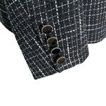 Joie NWT  Tweed Button Front Career Blazer Black Size S Photo 3