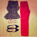 Vince Camuto  Red Pants size 6 NWOT Photo 3