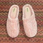 Dearfoams DEAR FOAM PINK CHENILLE KNIT SLIPPERS SLIP ON SHOES Photo 0