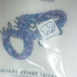 Electric Family Ella Ivory Purple Blue Stretchy Braided Boho Bracelet Photo 2