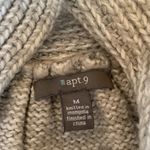 Apt. 9  Women’s Medium Gray Open Front Button Mock Neck Warm Cardigan Sweater Photo 5