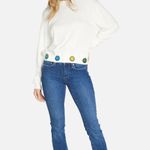 Lauren Moshi Spalding Hello Moshi Pullover In Milk Size Large Photo 2
