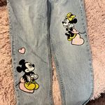 Disney Mickey Minnie Mouse Mom jeans Photo 2