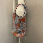Simply Vera Vera Wang Sleeveless Floral Top XS Dopamine Boho Coconut Girl Fairy Orange Photo 4